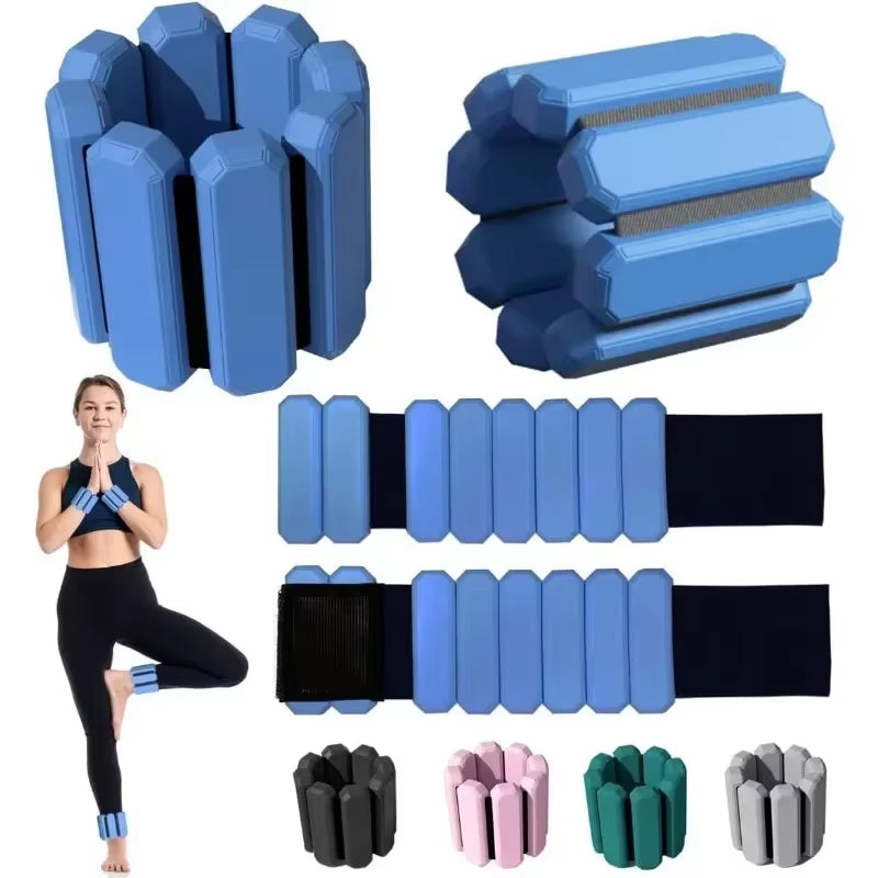 Wrist & Ankle Weights for Women Men Adjustable Arm & Leg Weights Wearable Weighted Bracelet 