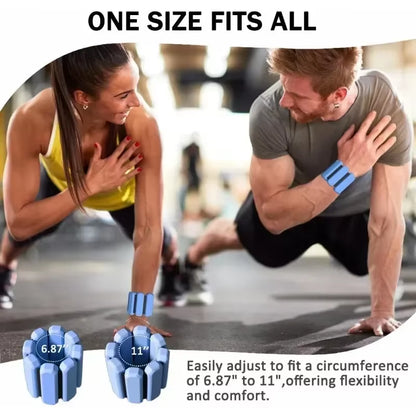 Wrist & Ankle Weights for Women Men Adjustable Arm & Leg Weights Wearable Weighted Bracelet 