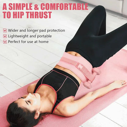 Home Gym Fitness Equipment Hip Bridge Weight Belt Fitness Waist Training Belt Dumbbell Hip Push Belt Waist Support Adjustable