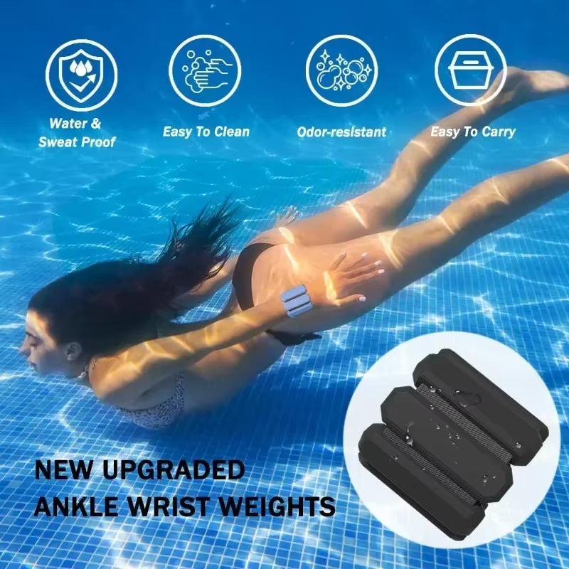 Wrist & Ankle Weights for Women Men Adjustable Arm & Leg Weights Wearable Weighted Bracelet 