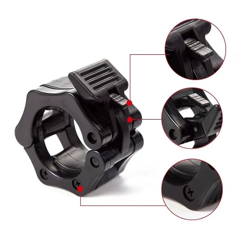 1Pcs Spinlock Collars Barbell Collar Lock Dumbell Clips Clamp Weight Lifting Bar Gym Dumbbell Fitness Body Building 25/28/30Mm