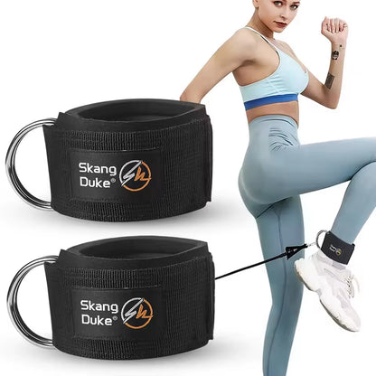 1/2PCS Padded Ankle Straps Ankle Straps for Cable Machines D-Ring Comfortable Gym Pulley Anklet Fitness Anklet for Gym Pulley