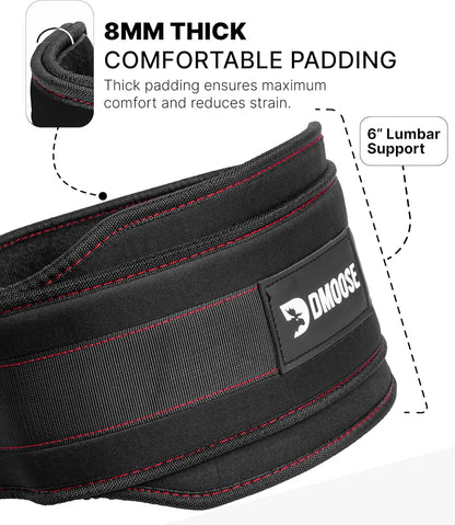 Dip Belt for Weight Lifting, Pullup, Squats & Dips - 36" Robust Steel Chain, Comfortable Neoprene Padding Supports 350Lbs 