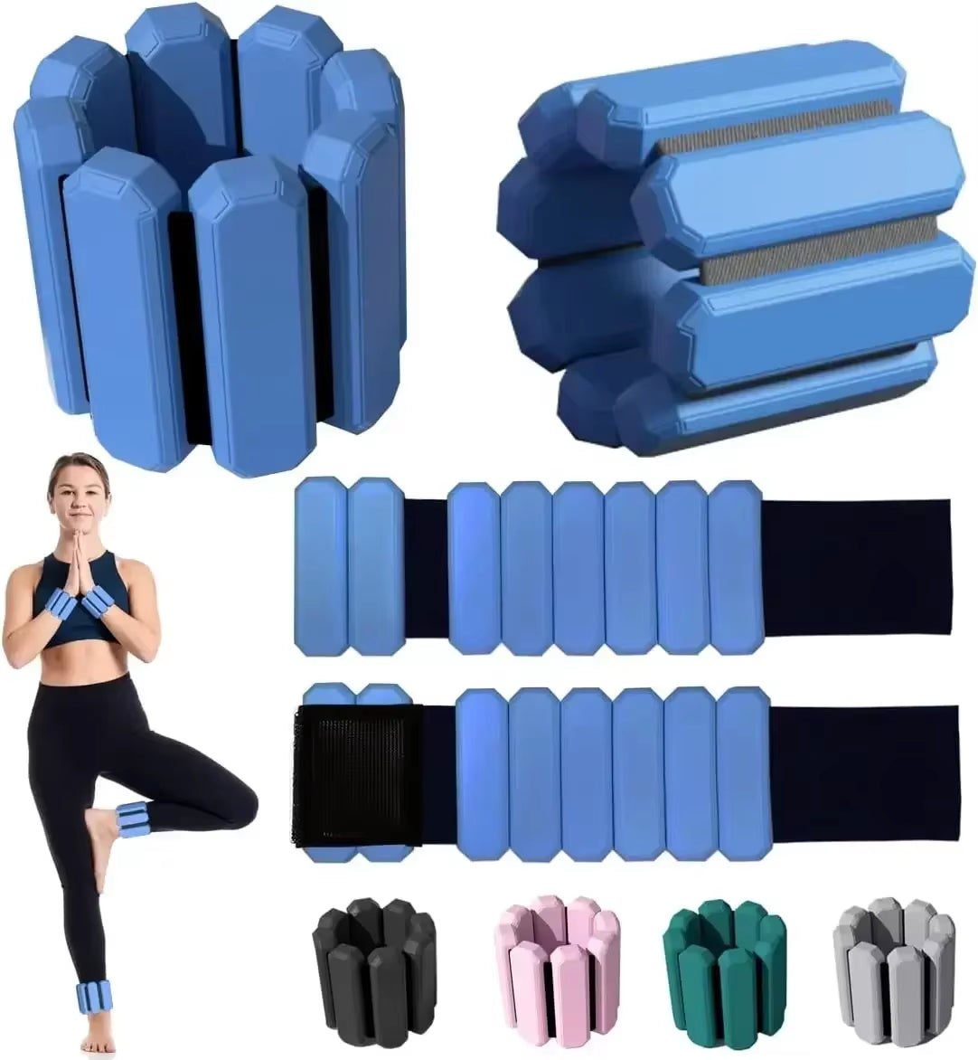 Wrist & Ankle Weights for Women Men Adjustable Arm & Leg Weights Wearable Weighted Bracelet 