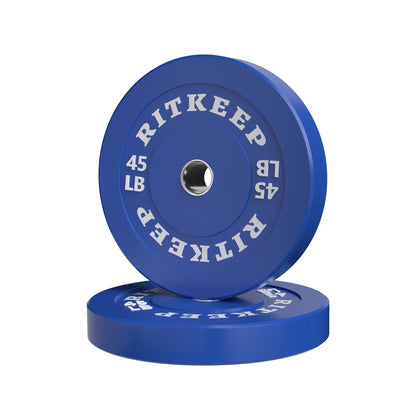2" Olympic Low Bounce Color Rubber Bumper Weight Plates