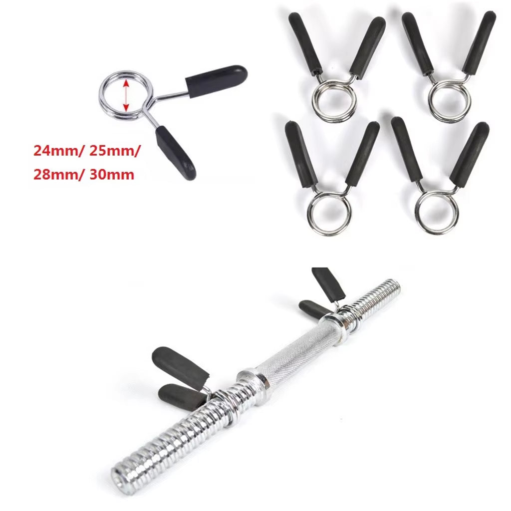 Anti-Clip Barbell Spring Clamp 24/25/28/30Mm Dumbbell Clips Collar Attachment